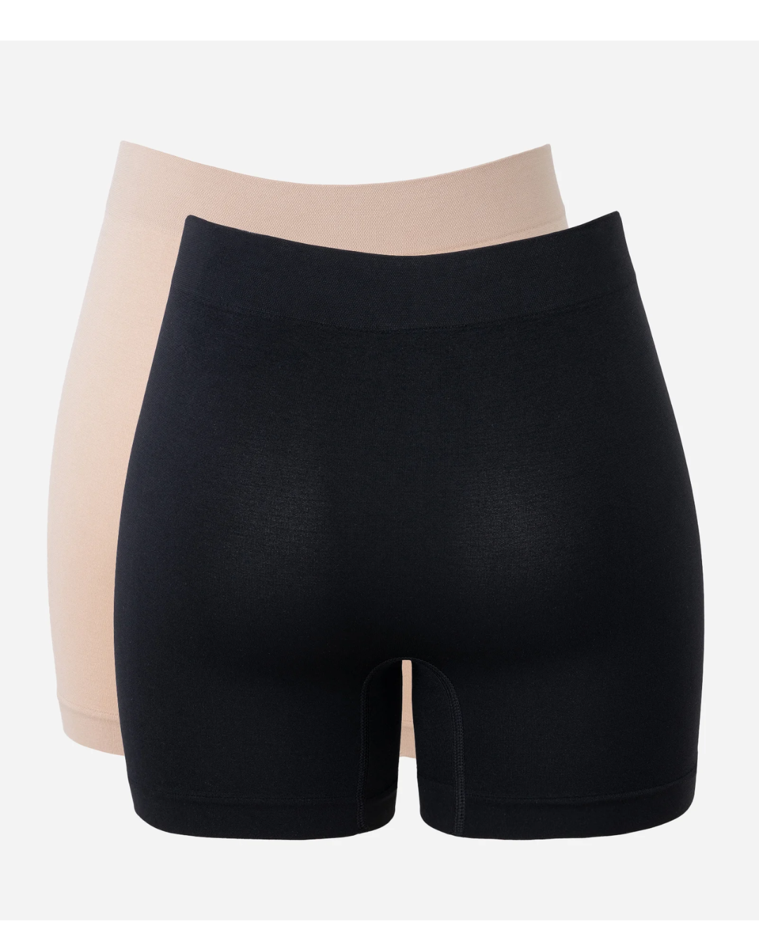 Kit 02 Calcinhas Boyshort Seamless Bege/Preto