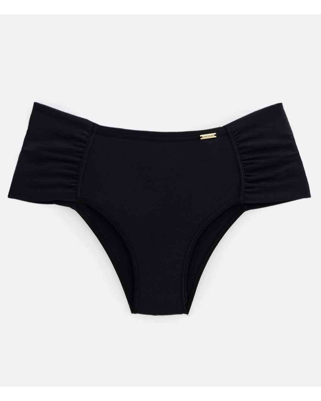 Calcinha Biquíni com Lateral Drapeada Curve & Plus Size Bege