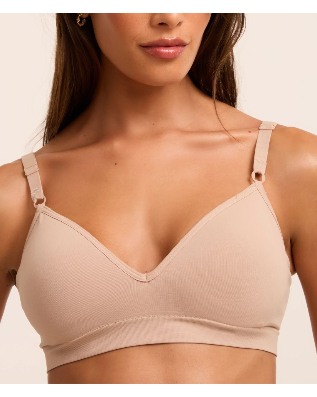 Sutiã Básico em Microfibra com Bojo e sem Aro