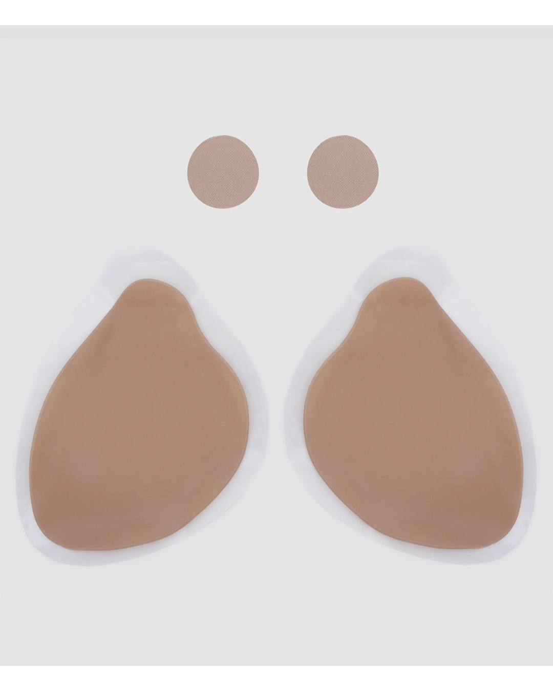 Adesivo Invisível Colante em Poliester Liso Bege