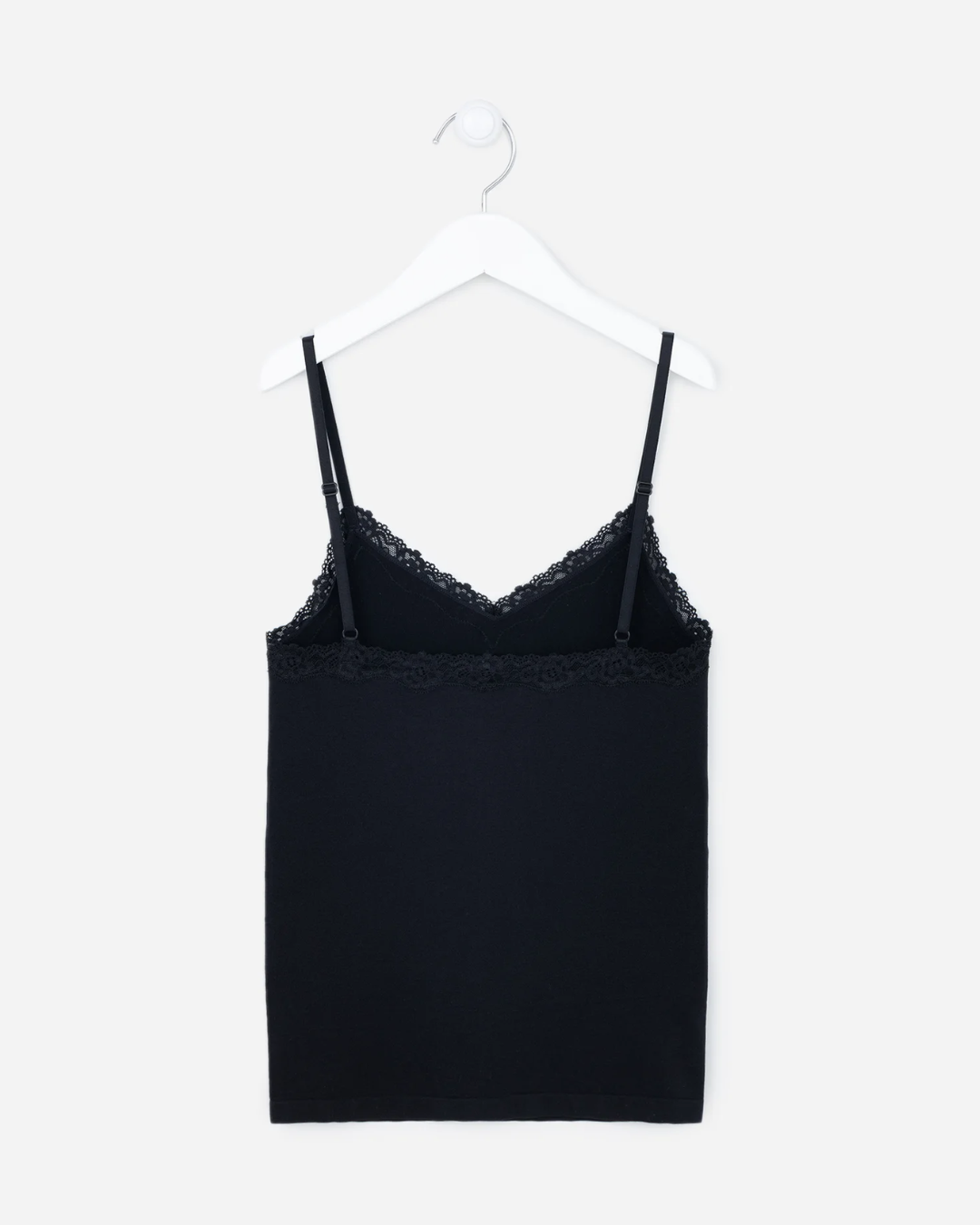 Camisete Alças Finas Sem Costura e com Renda