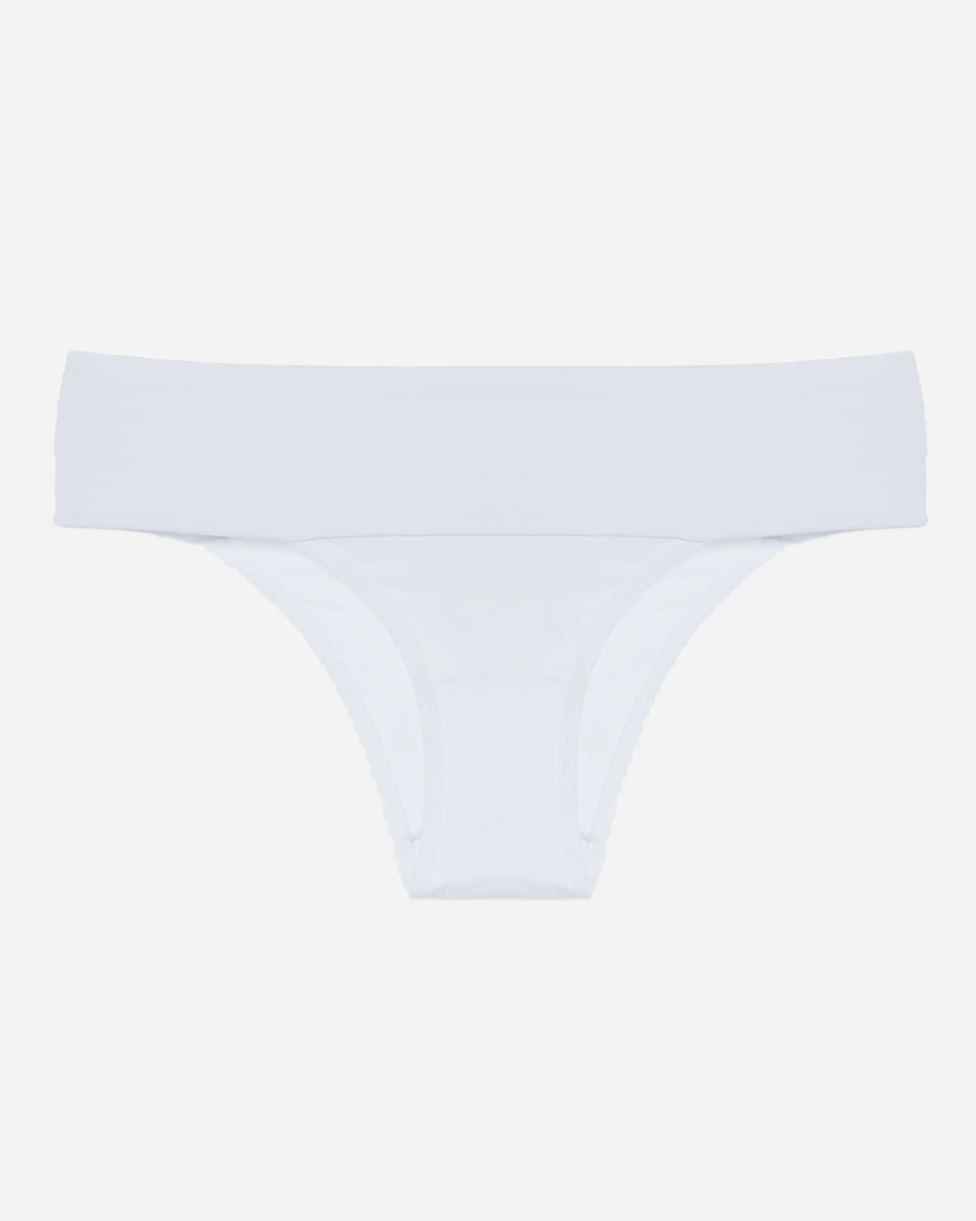 Calcinha Biquíni Básica em Microfibra com Cós Largo Bege