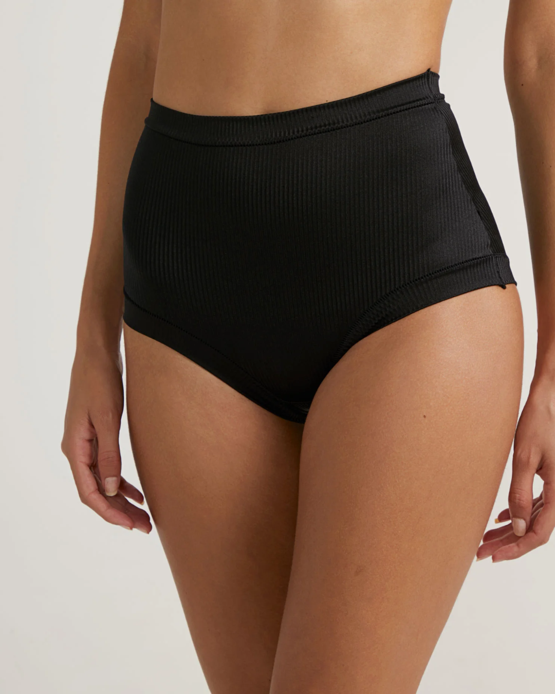 Calcinha Alta em Microfibra Texturizada