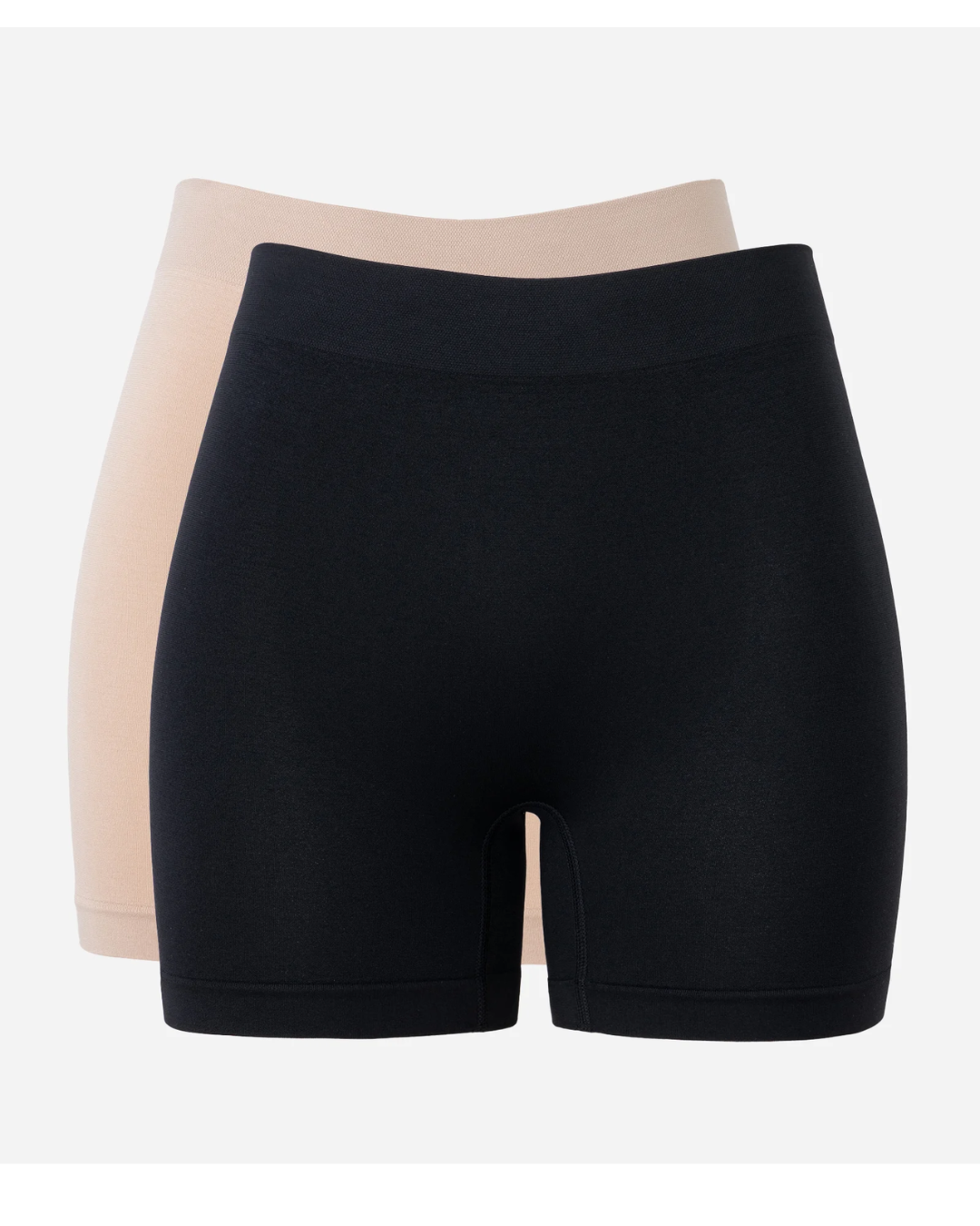Kit 02 Calcinhas Boyshort Seamless Bege/Preto