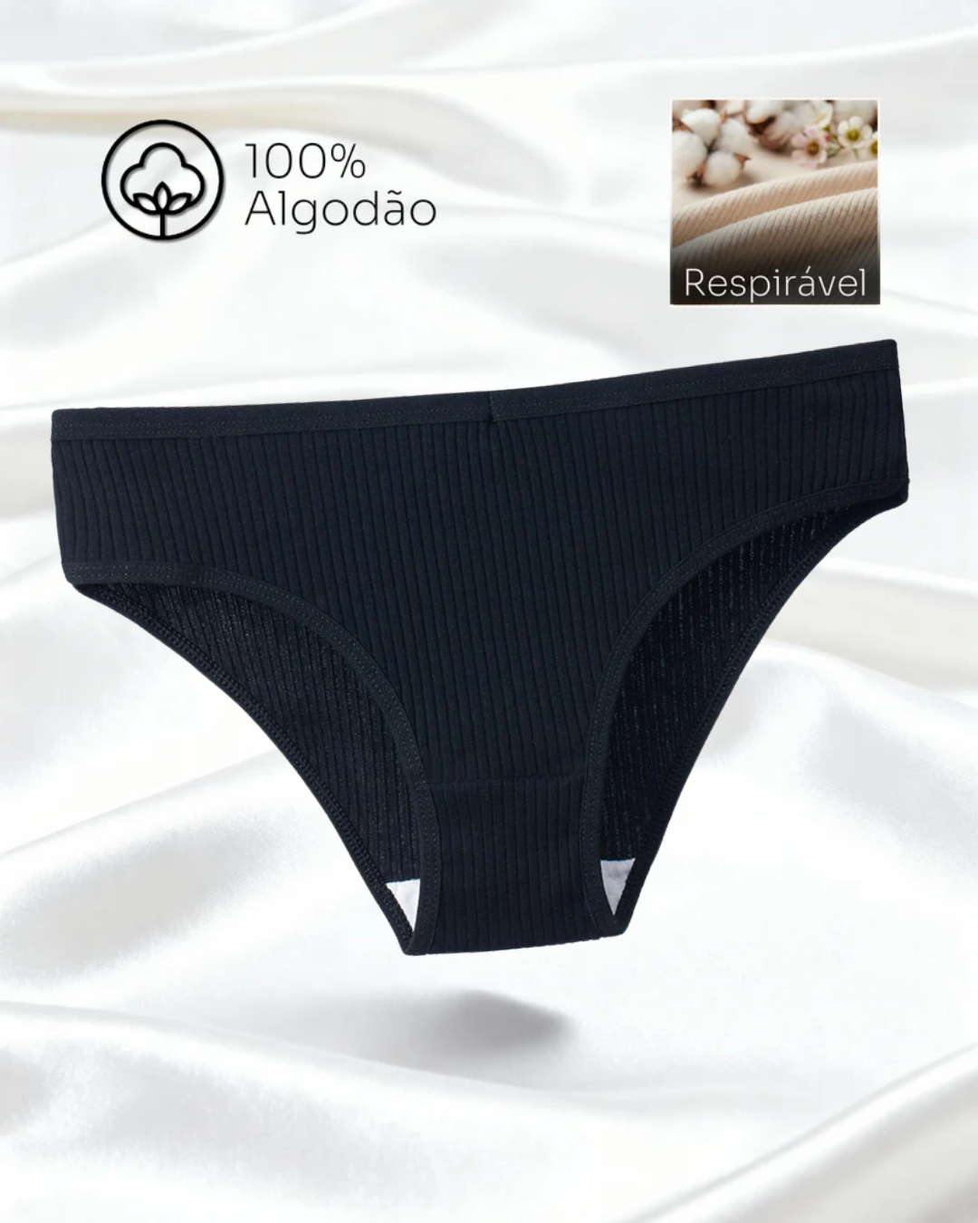 Kit 10 Unidades Calcinha Soft - 100% Algodão