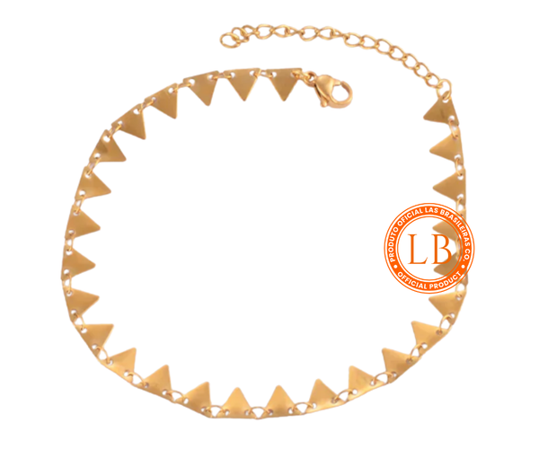Pulseira Triangular Dourada