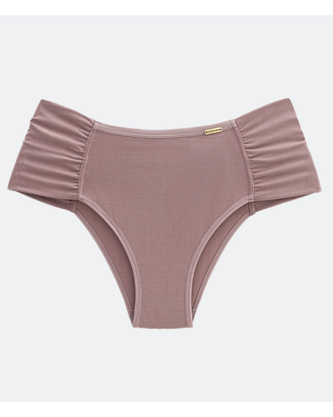 Calcinha Biquíni com Lateral Drapeada Curve & Plus Size Bege