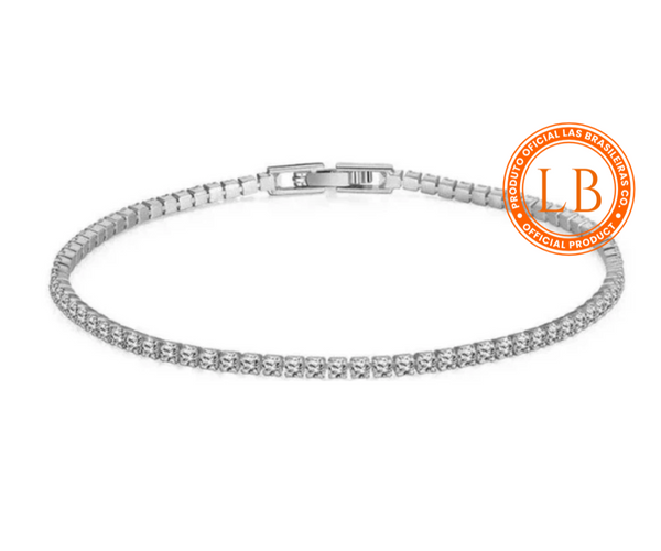 Pulseira Diana Prata Com Zircônia