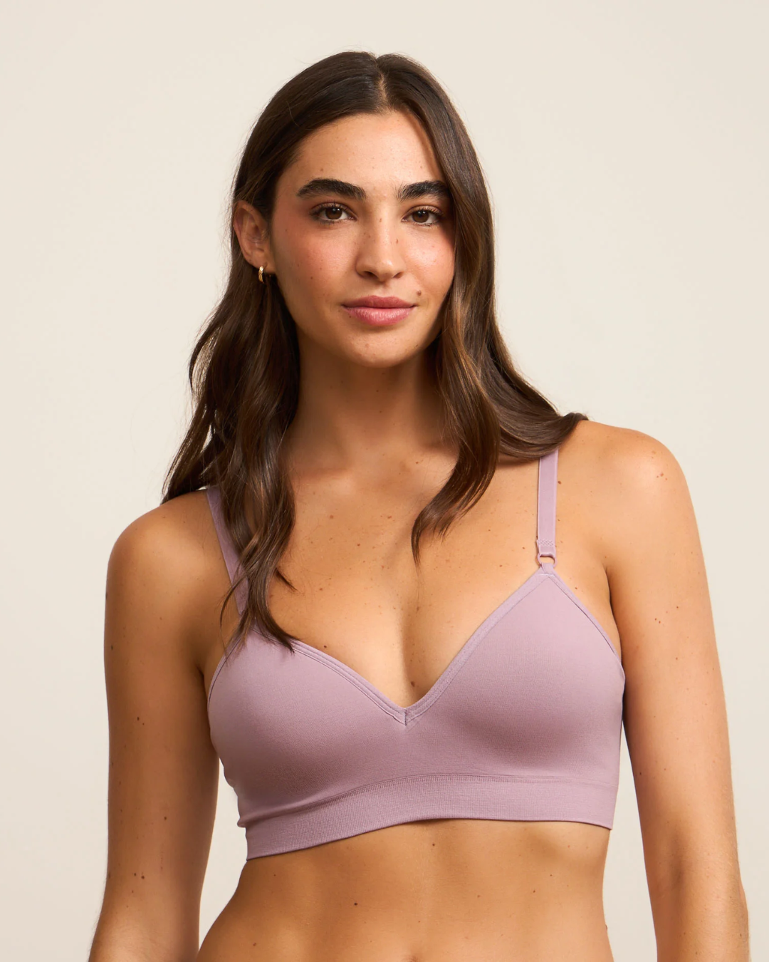 Sutiã Básico em Microfibra com Bojo e sem Aro