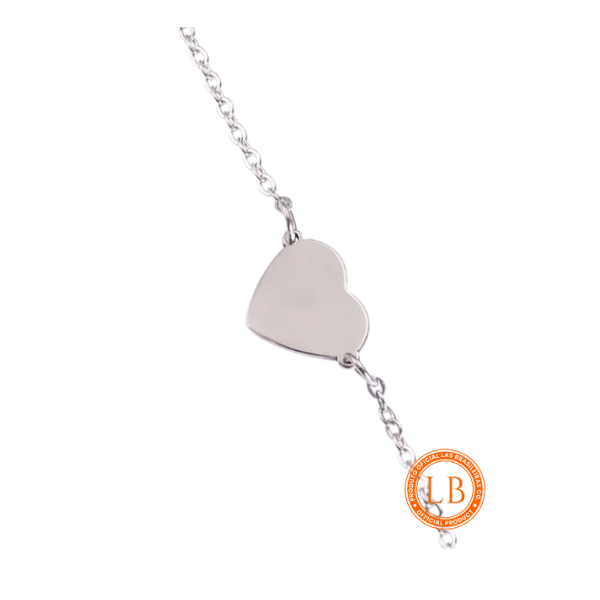Pulseira Coração Prata