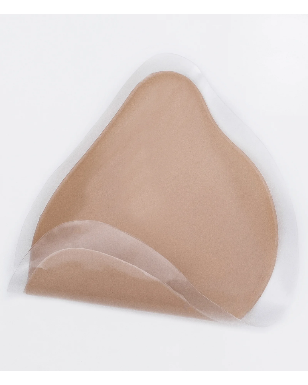 Adesivo Invisível Colante em Poliester Liso Bege