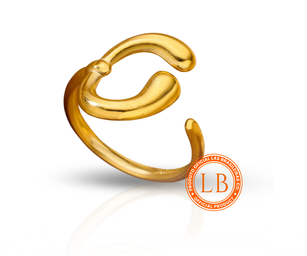 Anel Modelo C Dourado