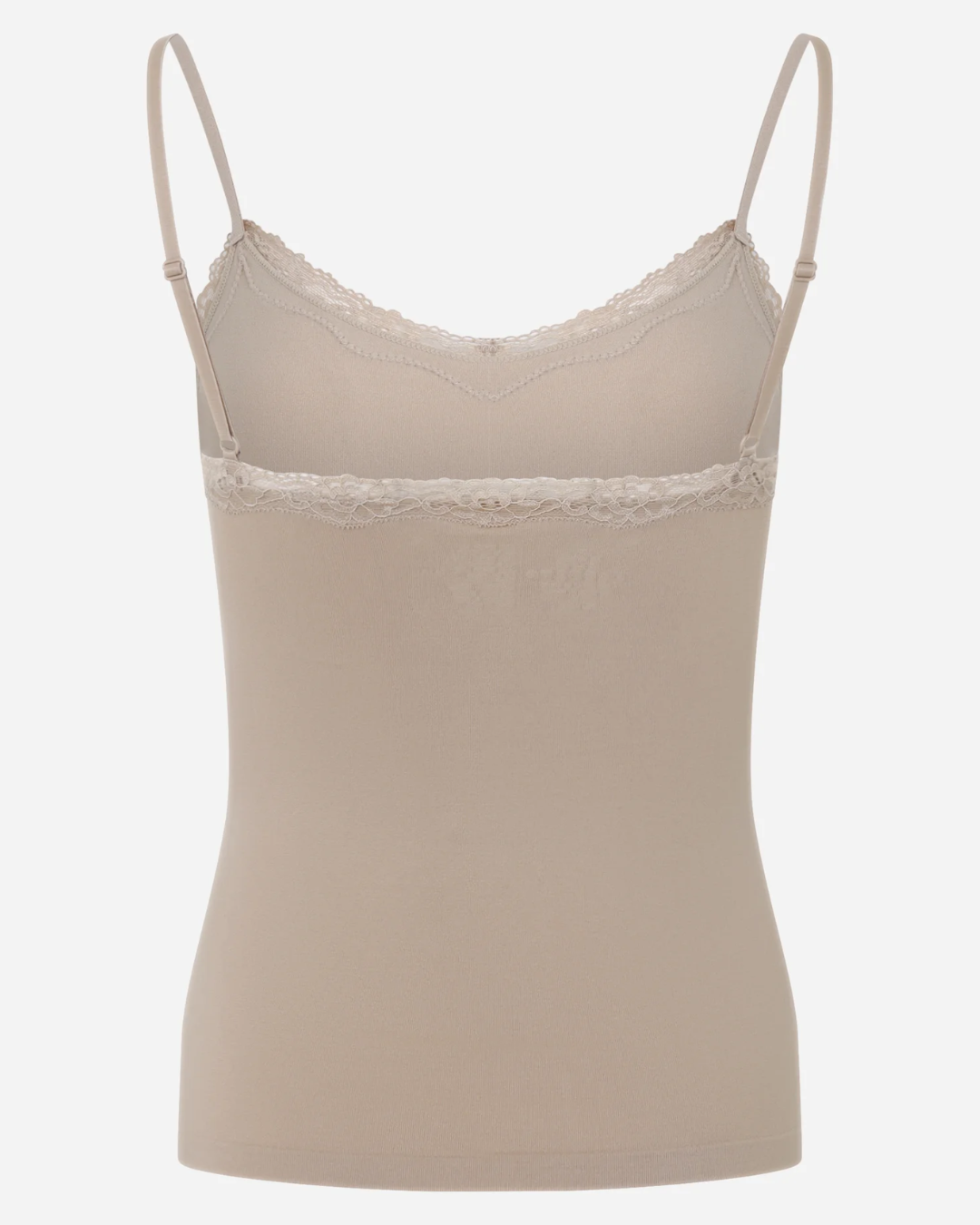 Camisete Alças Finas Sem Costura e com Renda