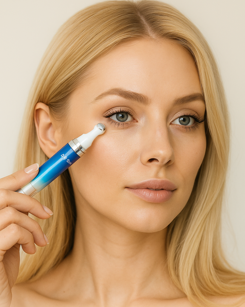 Eye Skin™ - Sérum Clareador de Olheiras Roll-On  - Com Niacinamida 5% e Vitamina C - Efeito Lifting Instantâneo