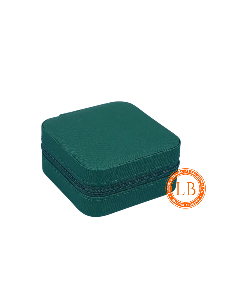 Mini Caixa Porta Jóias E Bijutaria Compacto Portátil