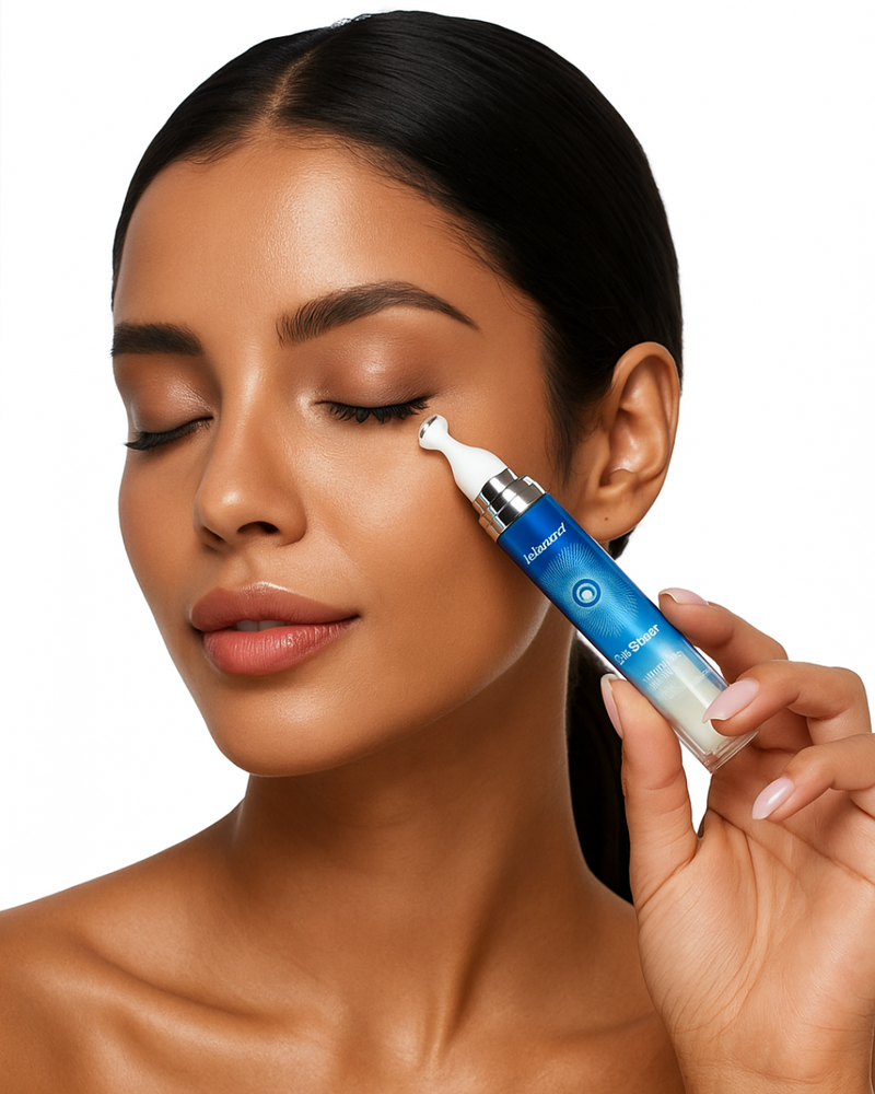 Eye Skin™ - Sérum Clareador de Olheiras Roll-On  - Com Niacinamida 5% e Vitamina C - Efeito Lifting Instantâneo