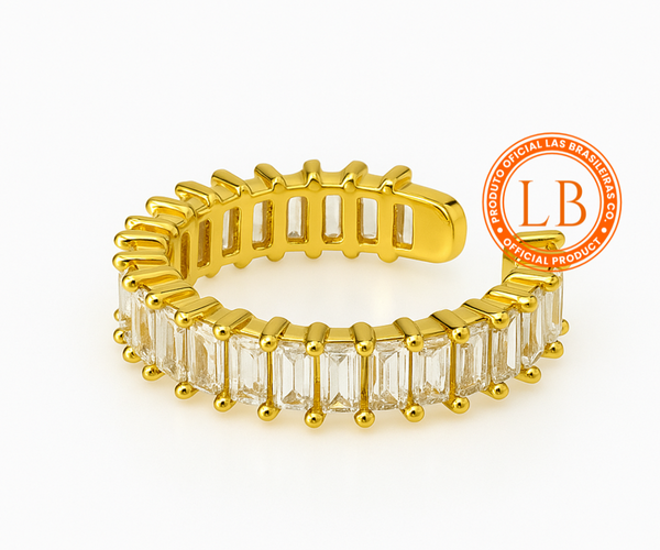 Anel com Brilhos Dourado