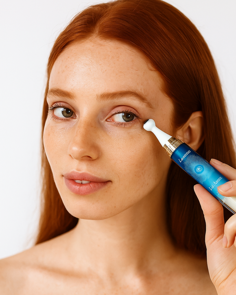 Eye Skin™ - Sérum Clareador de Olheiras Roll-On  - Com Niacinamida 5% e Vitamina C - Efeito Lifting Instantâneo