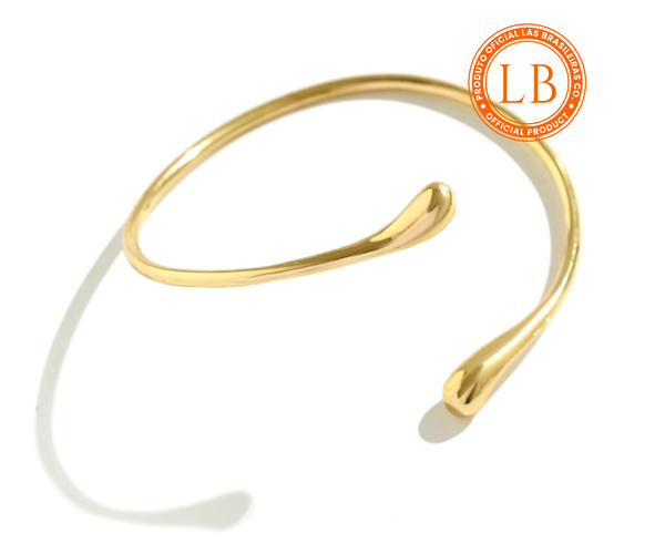 Pulseira Bracelete Gota Dourado