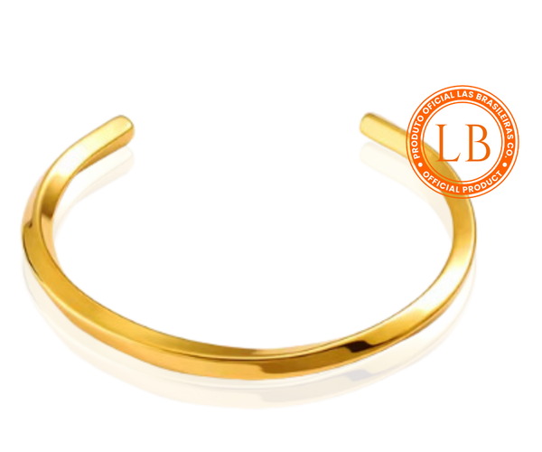 Bracelete Dourado Solitário