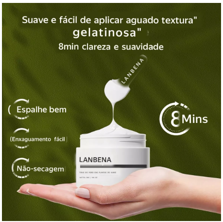 LANBENA Original Máscara Removedora de Cravos e Acnes 2% BHA