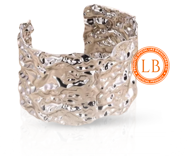 Pulseira Bracelete Orgânico Prata