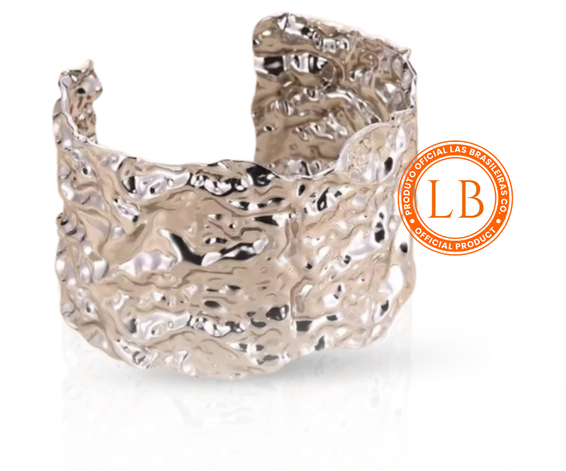 Pulseira Bracelete Orgânico Prata