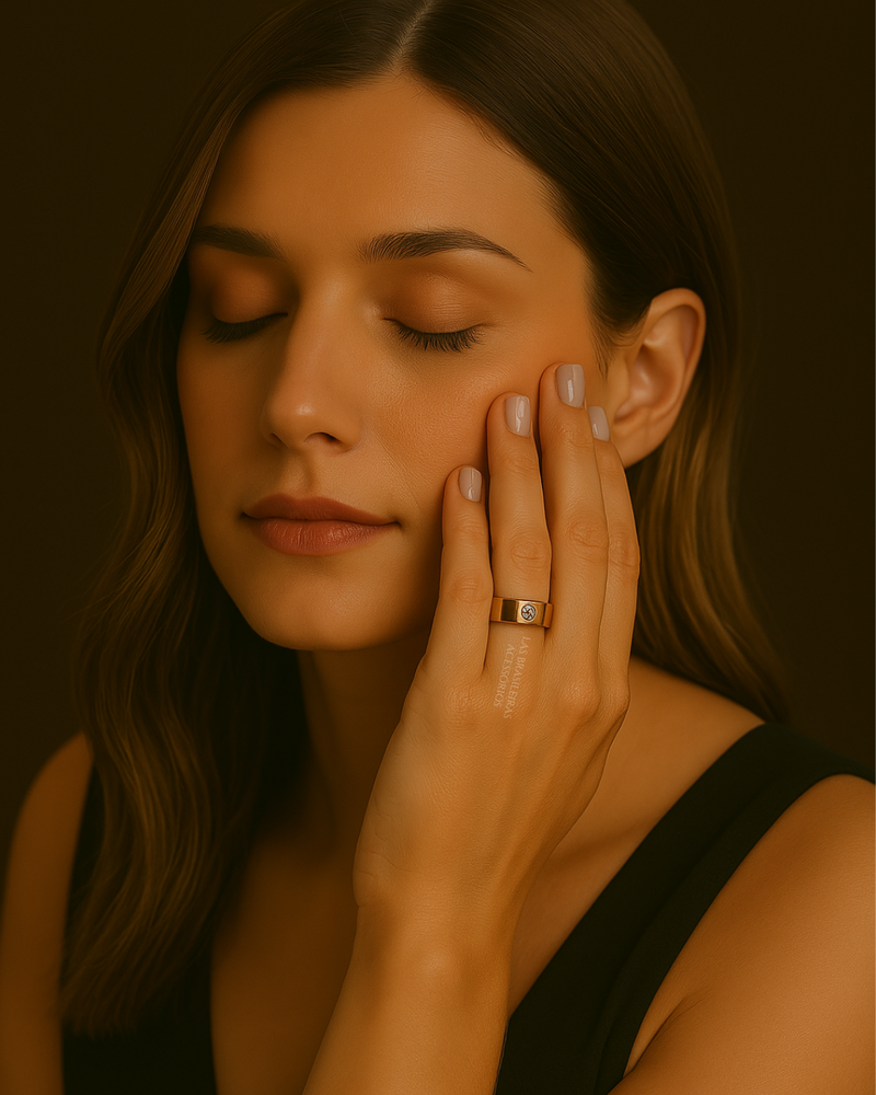 Anel L.O.V.E Bronze Com Zircônia