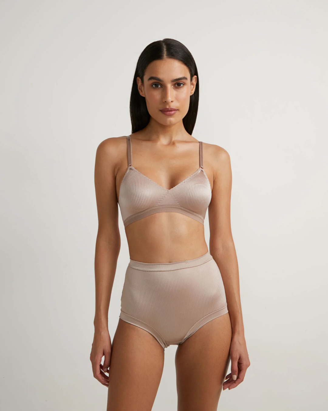 Calcinha Alta em Microfibra Texturizada