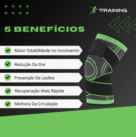 Joelheira de Compressão Ajustável Tensor Crossfit Premium