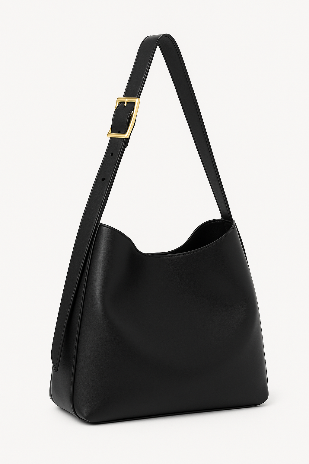 Bolsa de Ombro Minimalista Preta