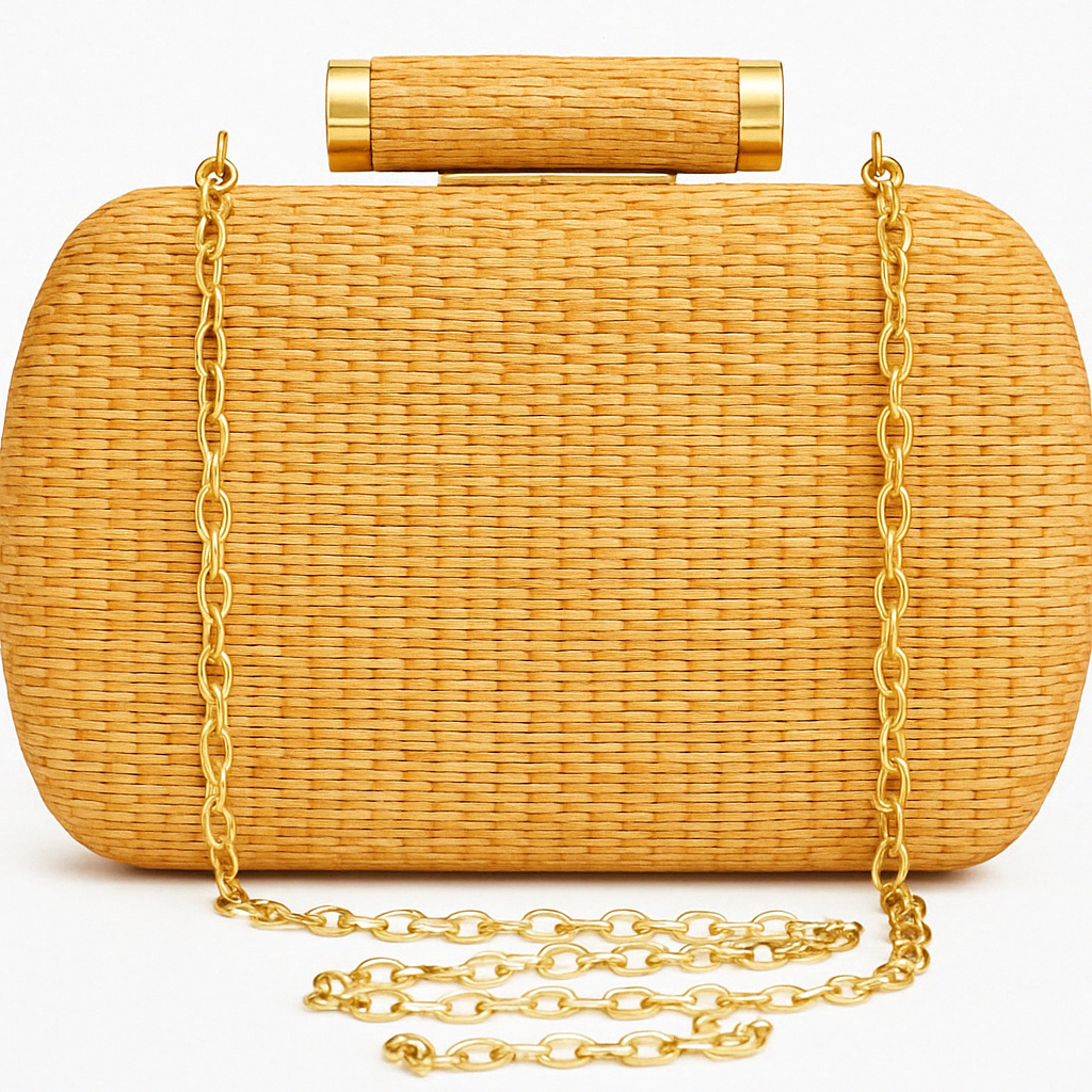 Bolsa de Mão Palha Bege