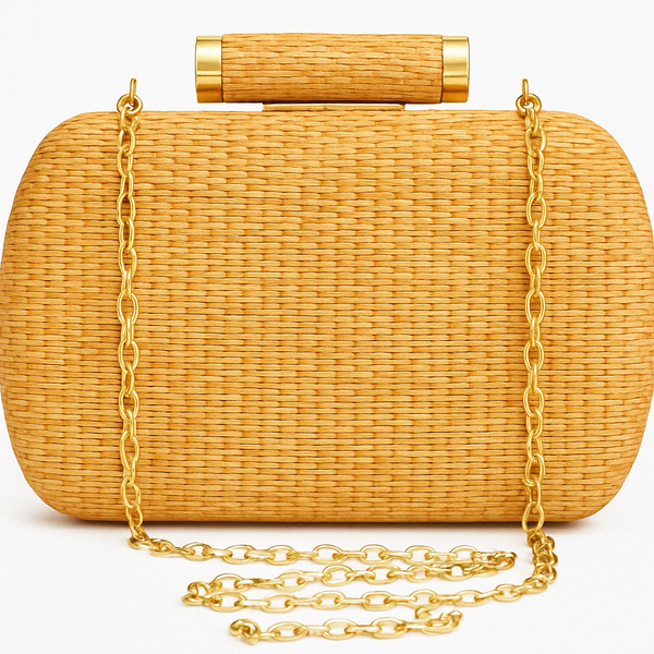 Bolsa de Mão Palha Bege