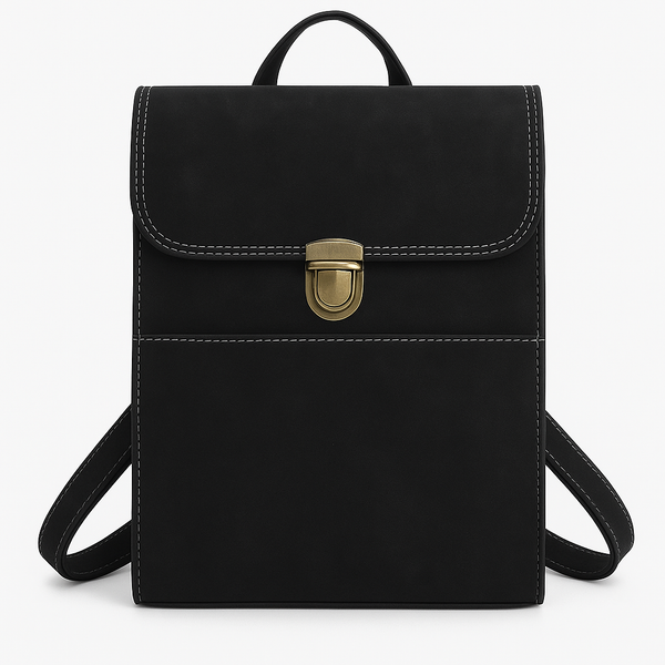 Mochila Casual Couro para Notebook Preto