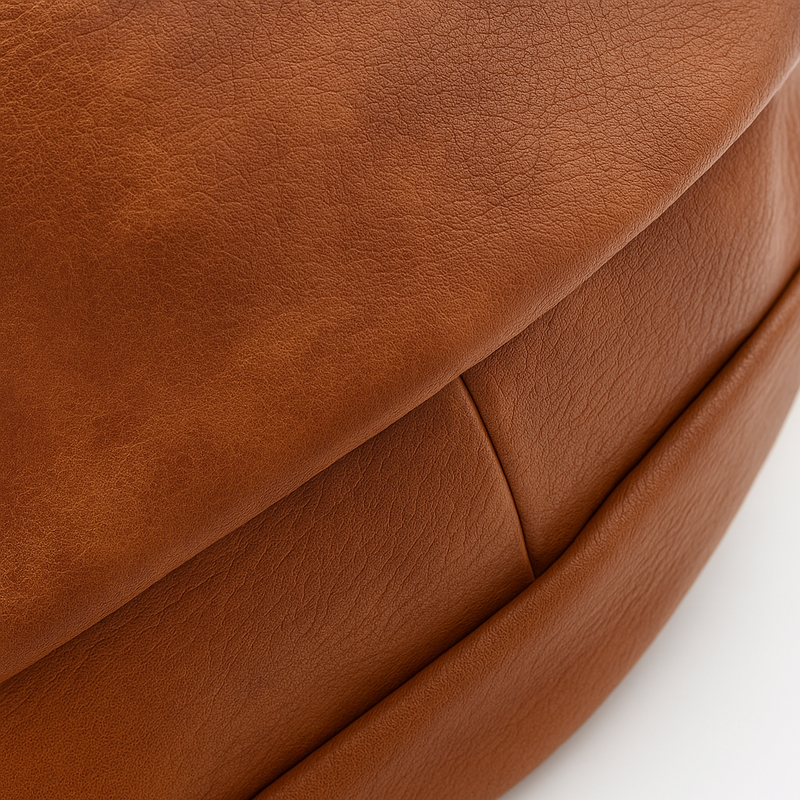Bolsa de Couro Modelo Hobo Marrom