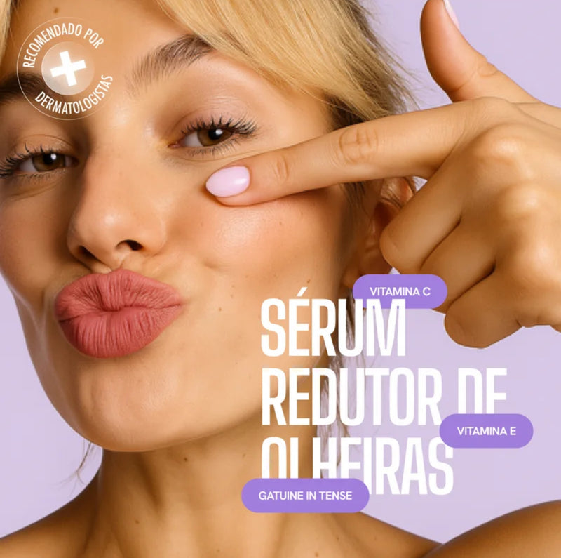 Eye Skin™ - Sérum Clareador de Olheiras Roll-On  - Com Niacinamida 5% e Vitamina C - Efeito Lifting Instantâneo