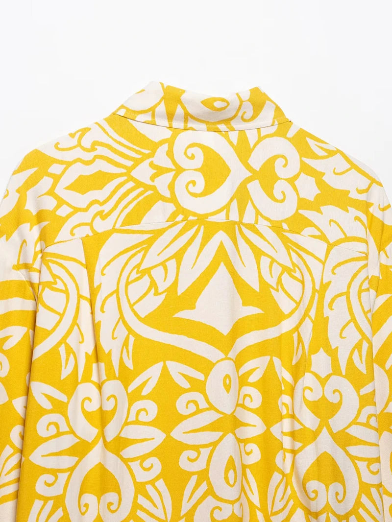 Conjunto Estampado Amarelo