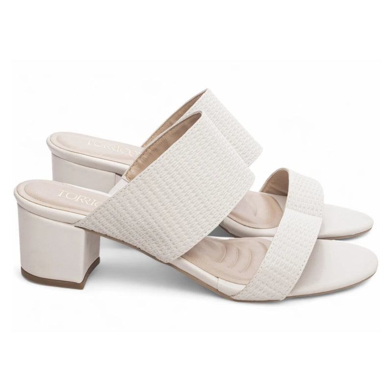 Tamanco Flex Salto Bloco Branco AE3201