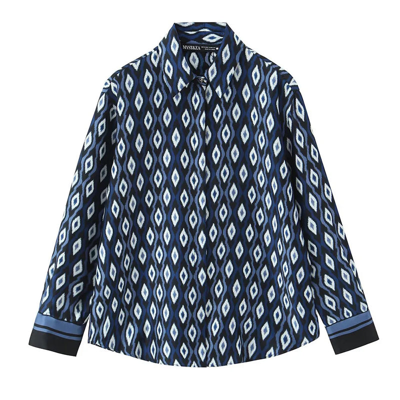 Conjunto Geométrico Azul Escuro