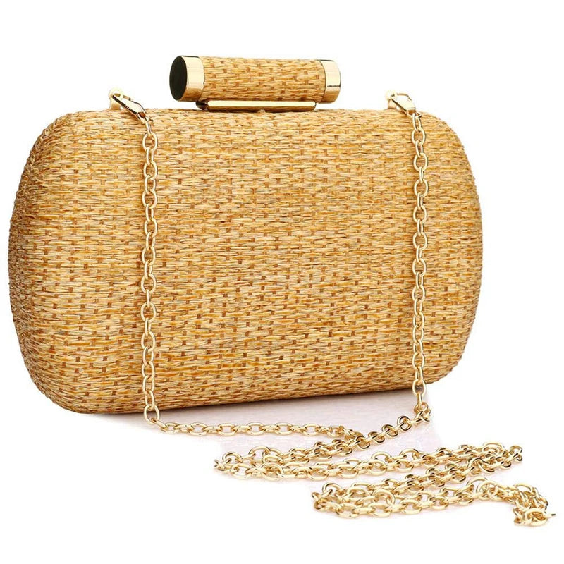 Bolsa de Mão Palha Bege