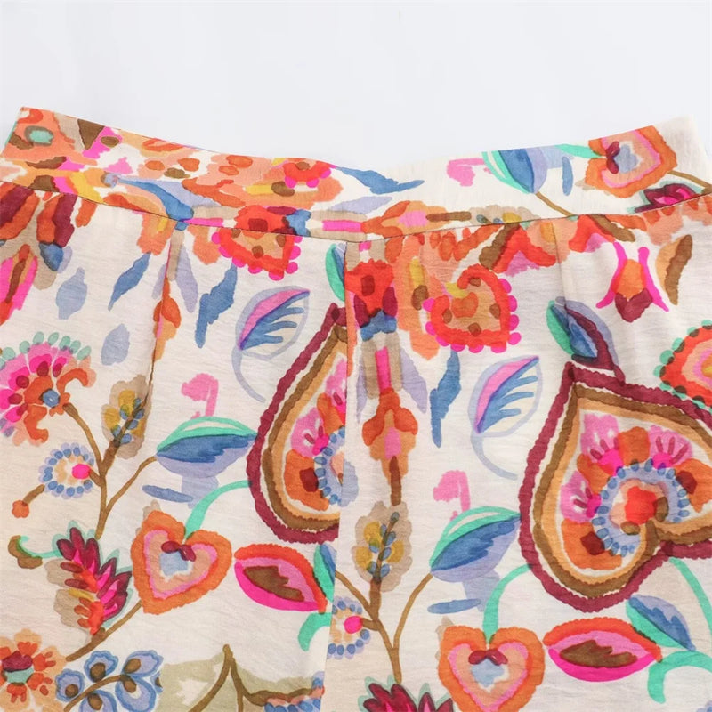 Conjunto Estampado Laranja