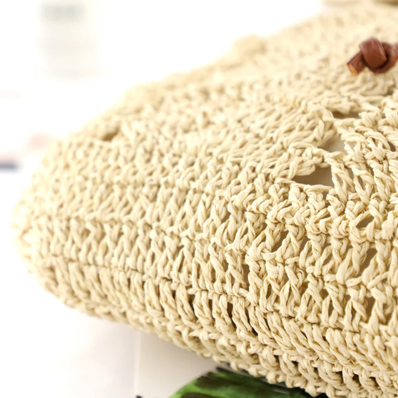 Mochila de Palha Bege