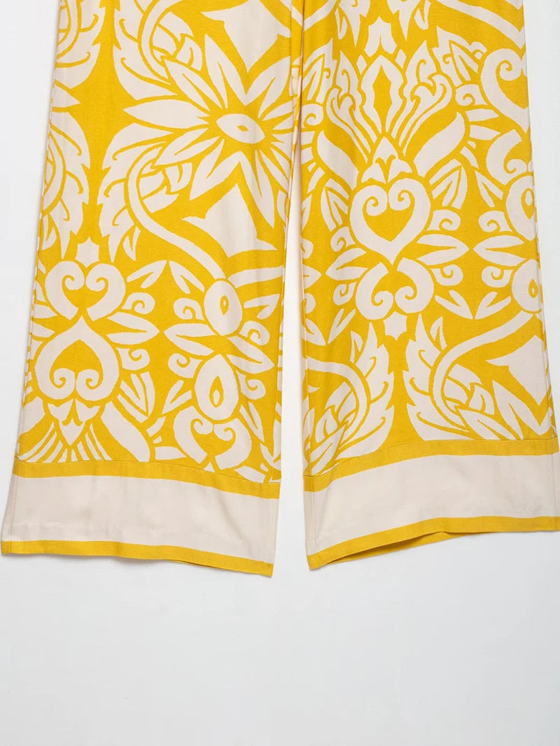 Conjunto Estampado Amarelo