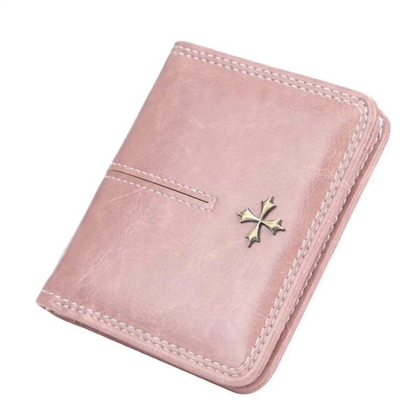 Carteira de Couro Rosa