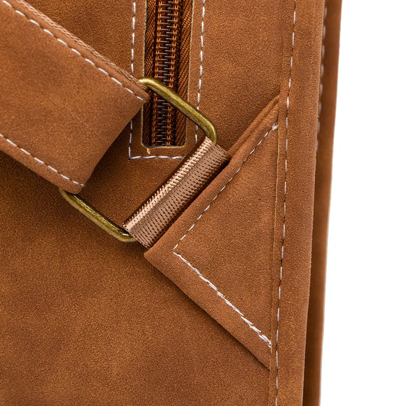 Mochila Casual Couro para Notebook Bege