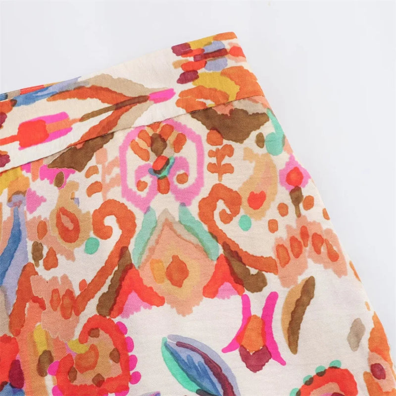 Conjunto Estampado Laranja