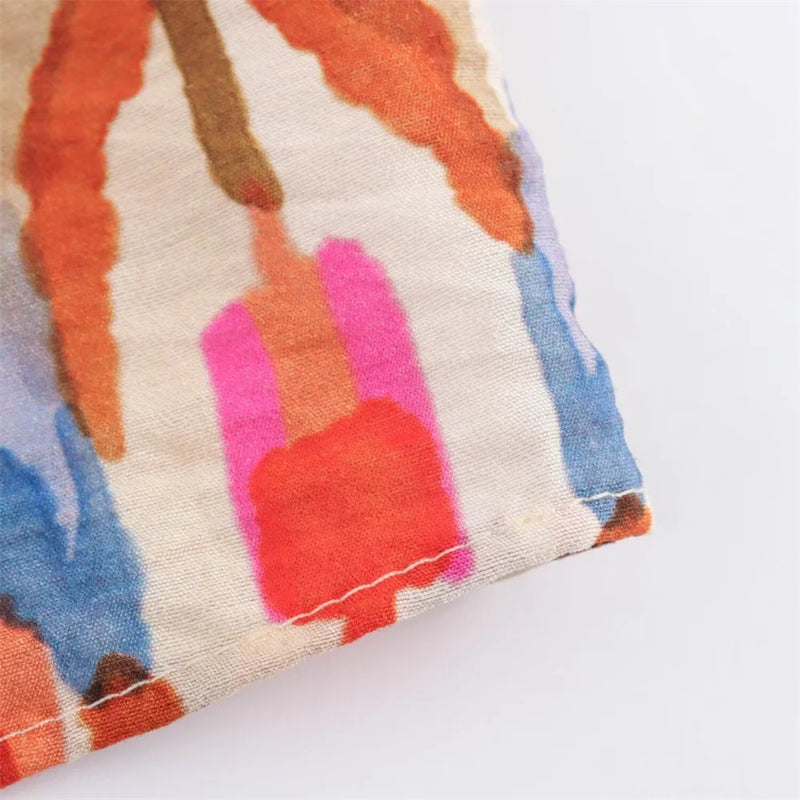Conjunto Estampado Laranja