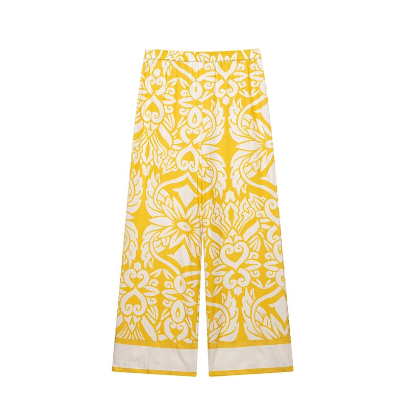Conjunto Estampado Amarelo