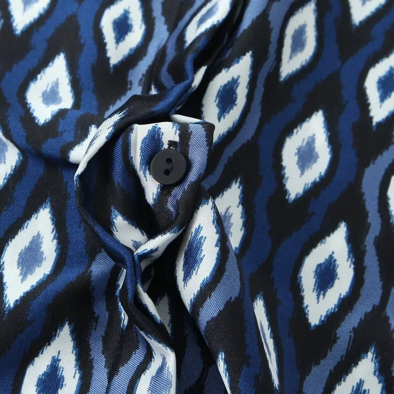 Conjunto Geométrico Azul Escuro