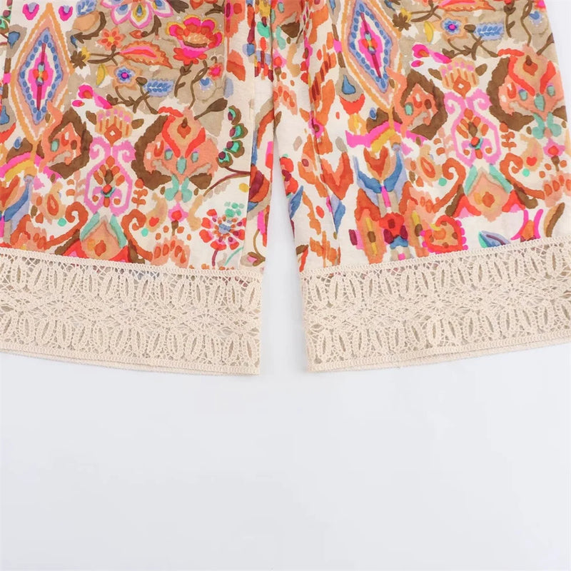 Conjunto Estampado Laranja